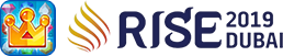 핀업 + Rise 2019 Dubai 로고