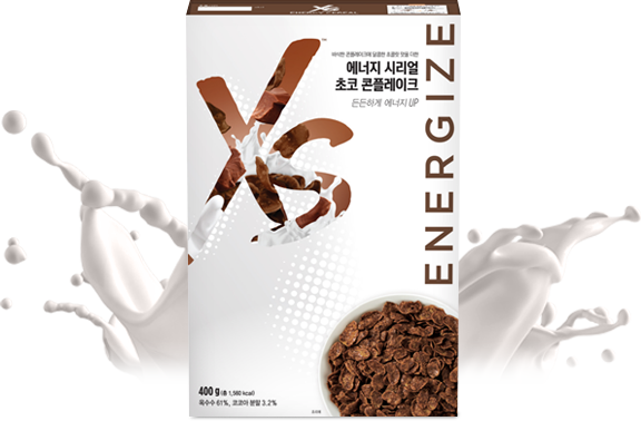 XS 에너지 시리얼 초코 콘플레이크 제품 이미지
