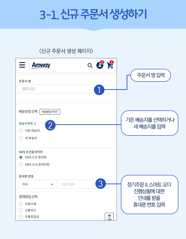 3-1. 신규 주문서 생성하기