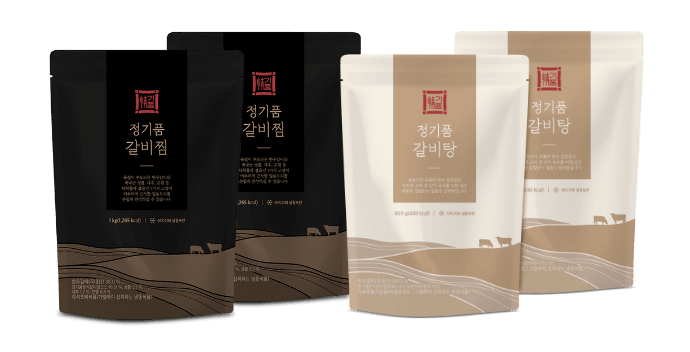 정기품 갈비찜 2팩, 정기품 갈비탕 2팩 이미지
