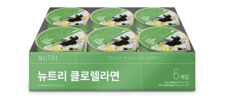 뉴트리 클로렐라면 제품 이미지