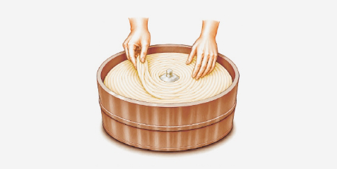 반죽을 가늘게 만드는 이미지