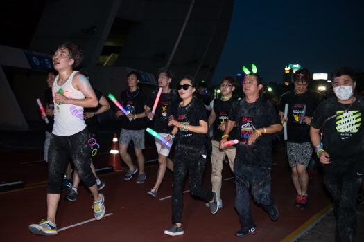 XS 5K Night Run 코스 - 그래피티...