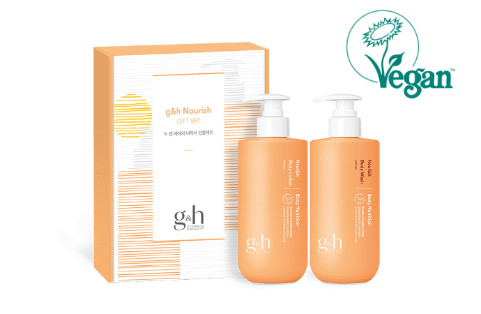 g&h 너리쉬 바디 워시 400 ml 1개, g&h 너리쉬 바디 로션 400 ml 1개 프로모션 제품 사진