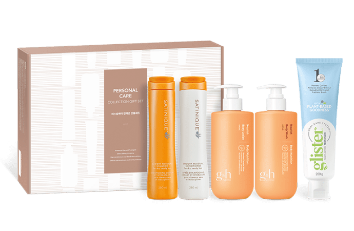 글리스터 프로액션 컴플리트 치약 200 g 1개, g&h 너리쉬 바디 로션 400 ml 1개 제품 사진