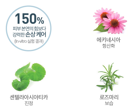 즉각적인 수분증가 179%, 피부 투명도 개선 168%, 피부결 개선 79%