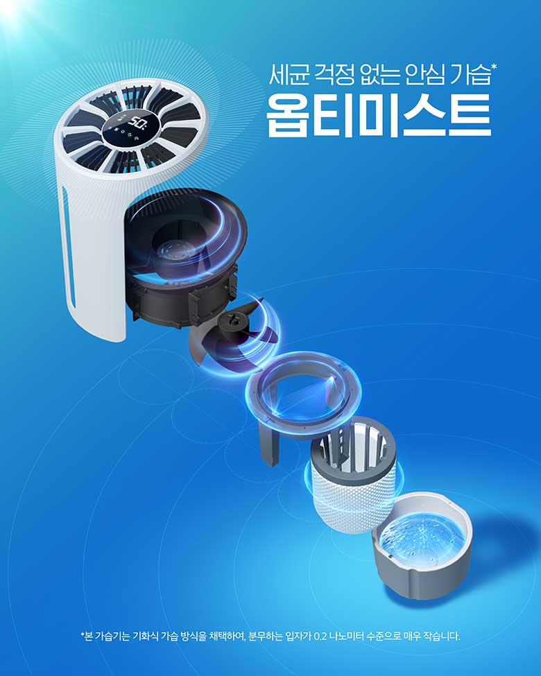 세균 걱정 없는 안심 가습 옵티미스트