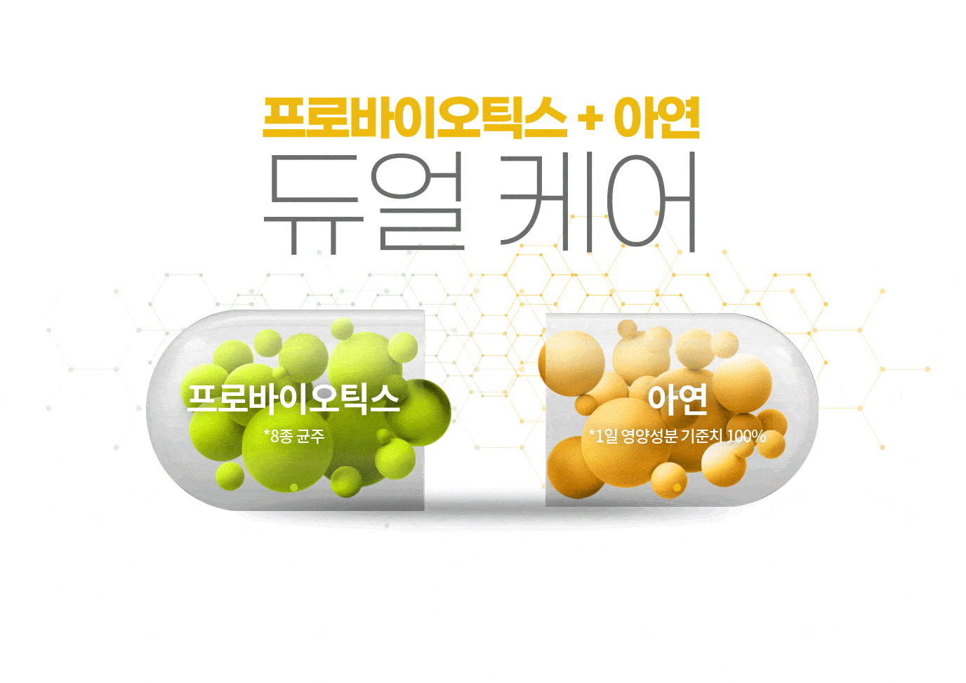 프로바이오틱스 + 아연 듀얼 케어