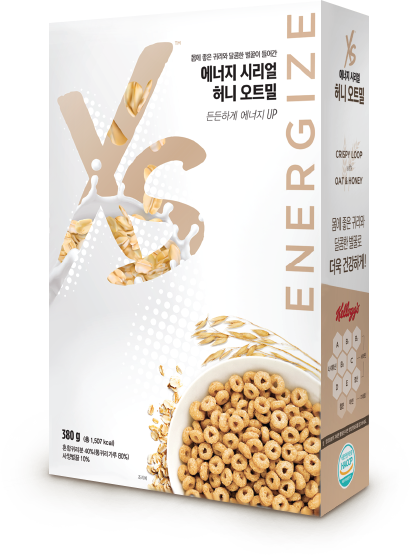 XS 에너지 시리얼 허니 오트밀 380g 상품 이미지