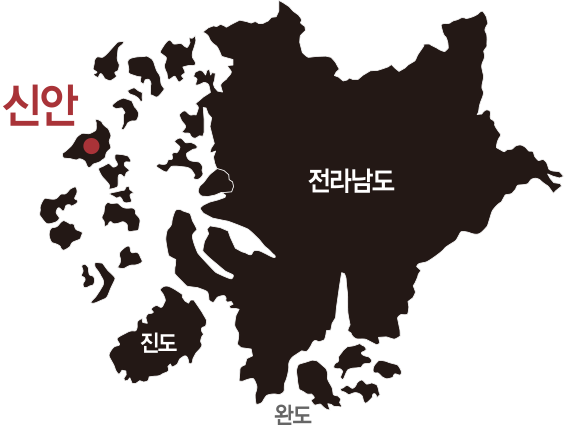 전라남도 신안 지도