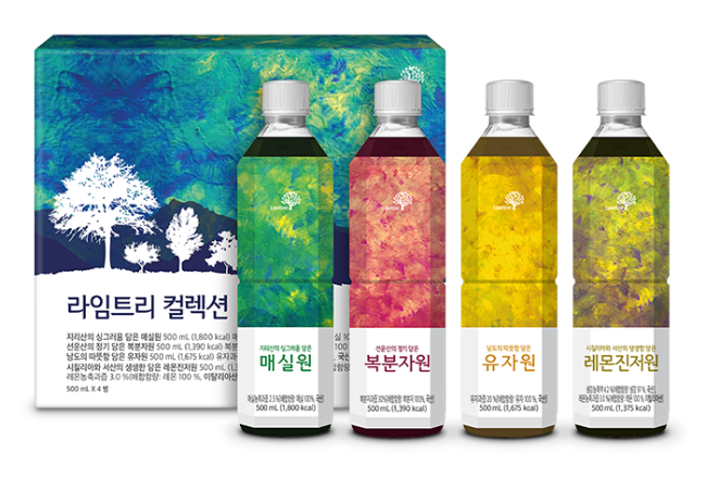 라임트리 매실원, 복분자원, 유자원, 레몬진저원을 500 ml 이미지